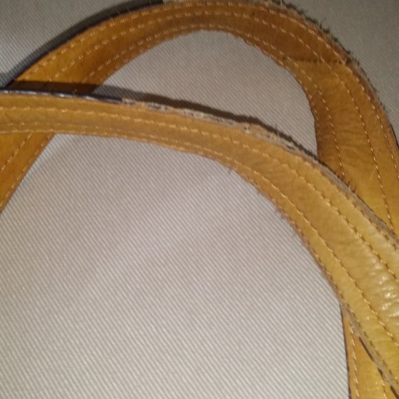B. Makowsky mustard yellow large soft leather satchel - Picture 11 of 12